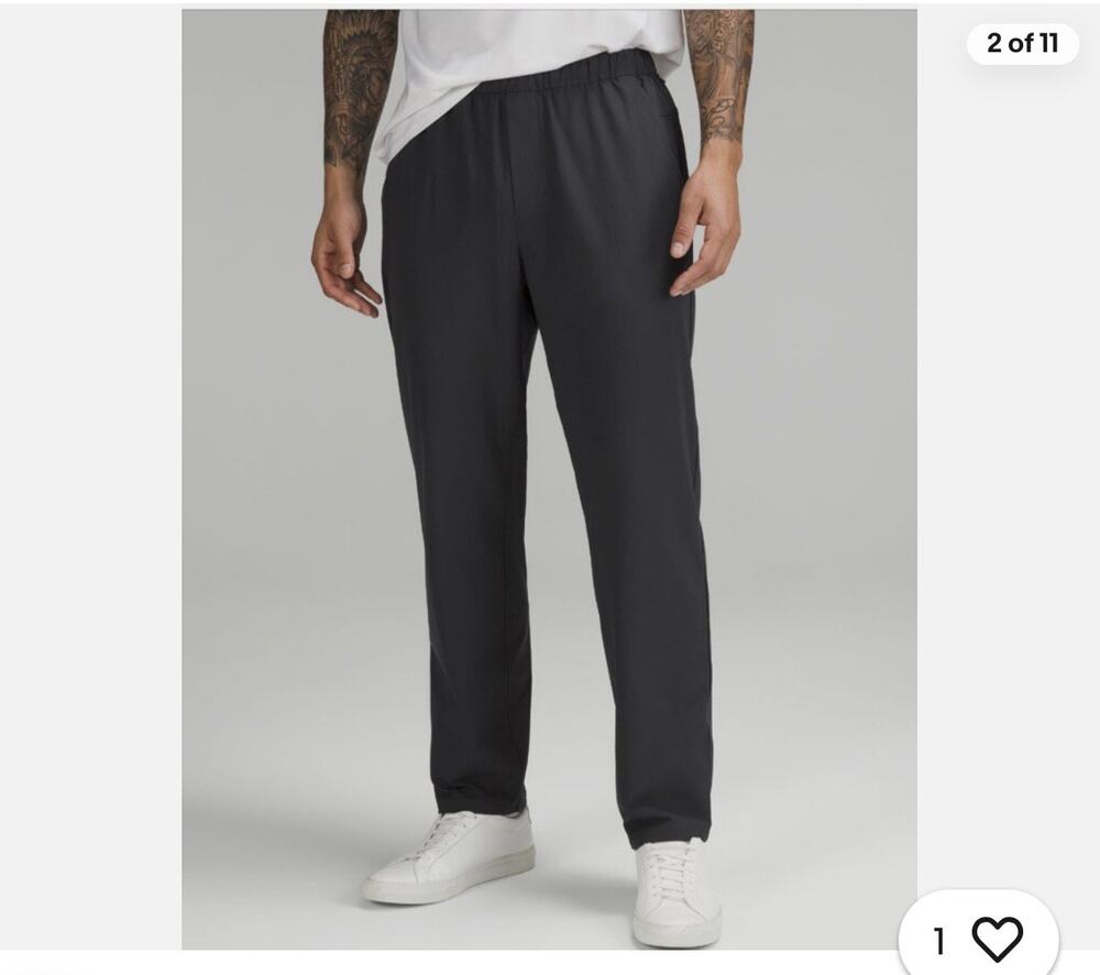 Lululemon ABC chino men’s sz xl navy flat front casual pants